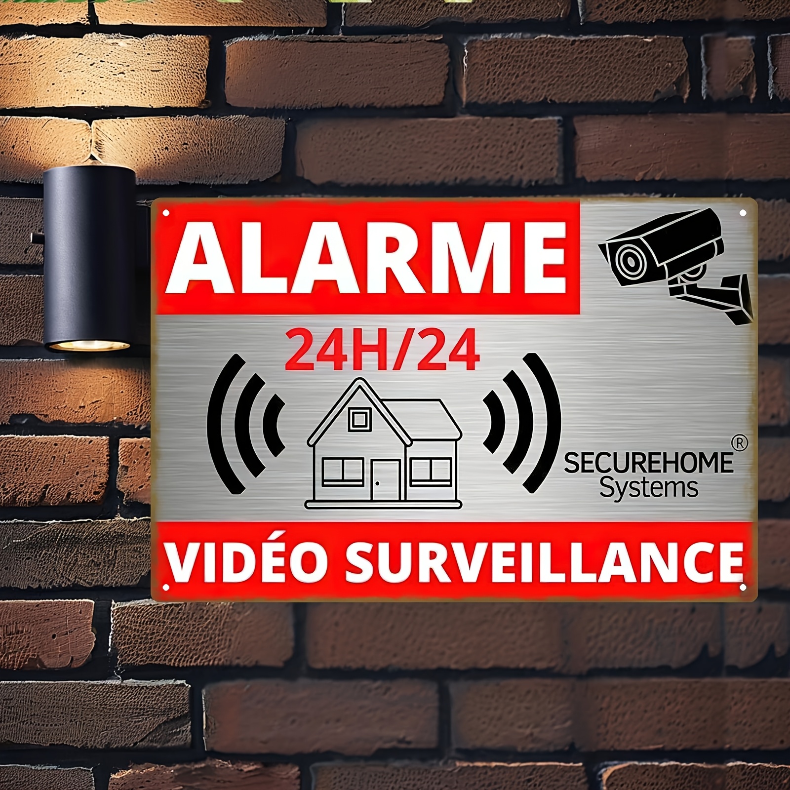 Home Security Business - HD Metal Tin Sign French 24H