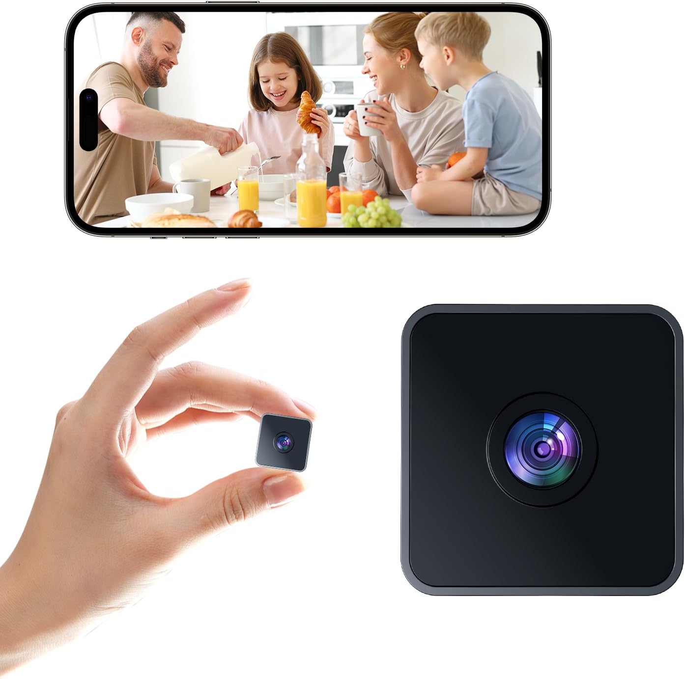 Home Security Wireless Cameras - 2K Indoor Security Camera with Night