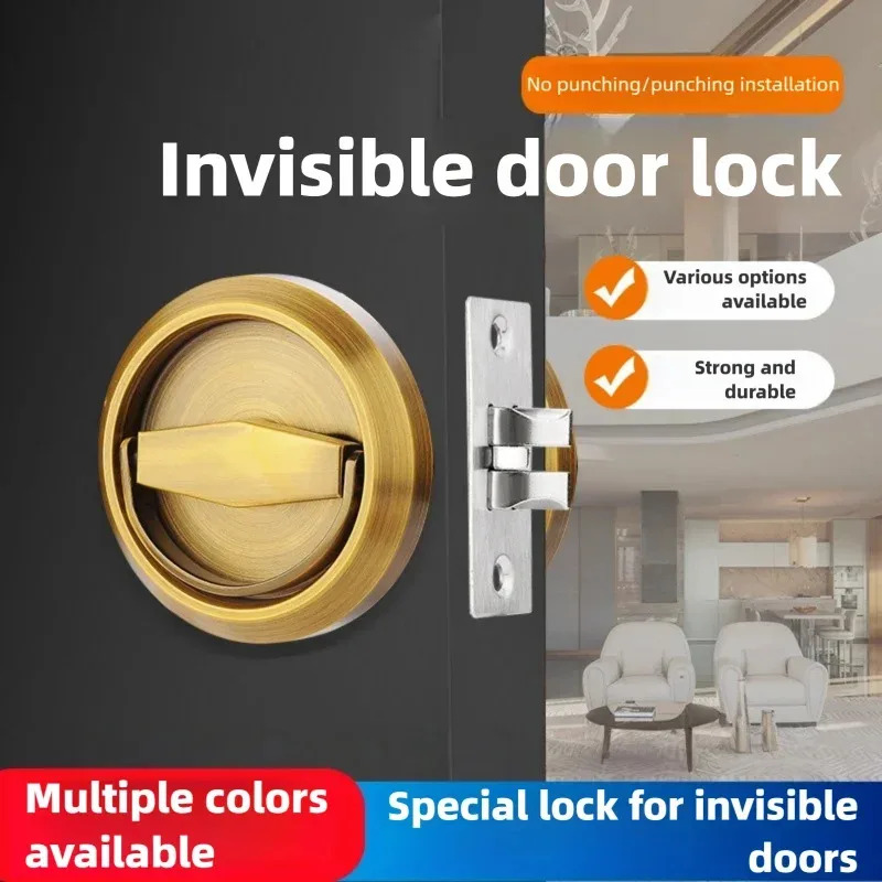 Home Security Ring - Stainless Steel Invisible Door Lock Indoor