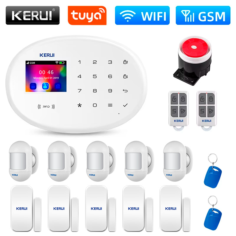 Home Security No Wifi - KERUI Security Protection W202 Tuya Alarm