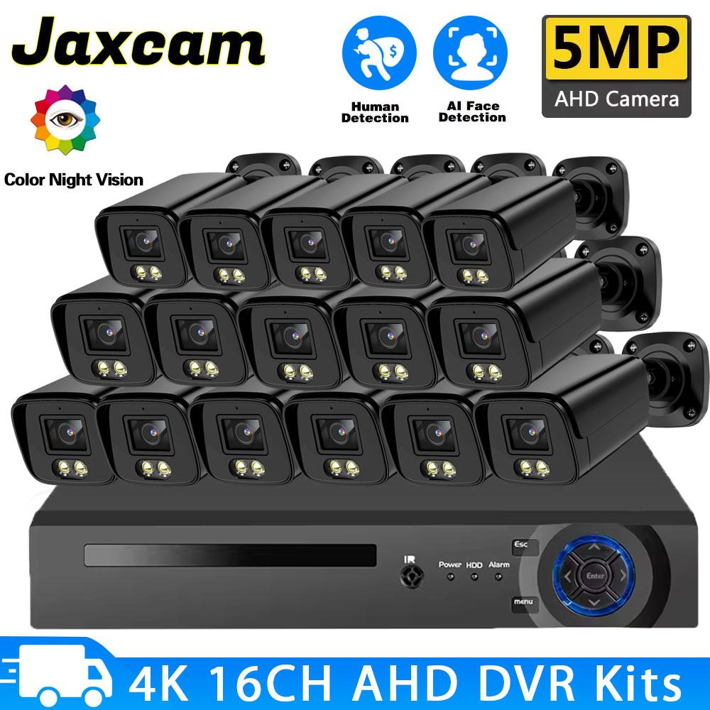 Home Security Video Systems - 5MP 16PCS AHD Security Camera System