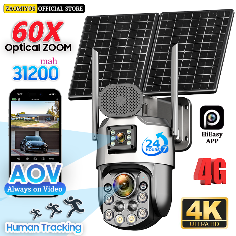Home Security Product - Dual Lens Home Outdoor Surveillance Solar