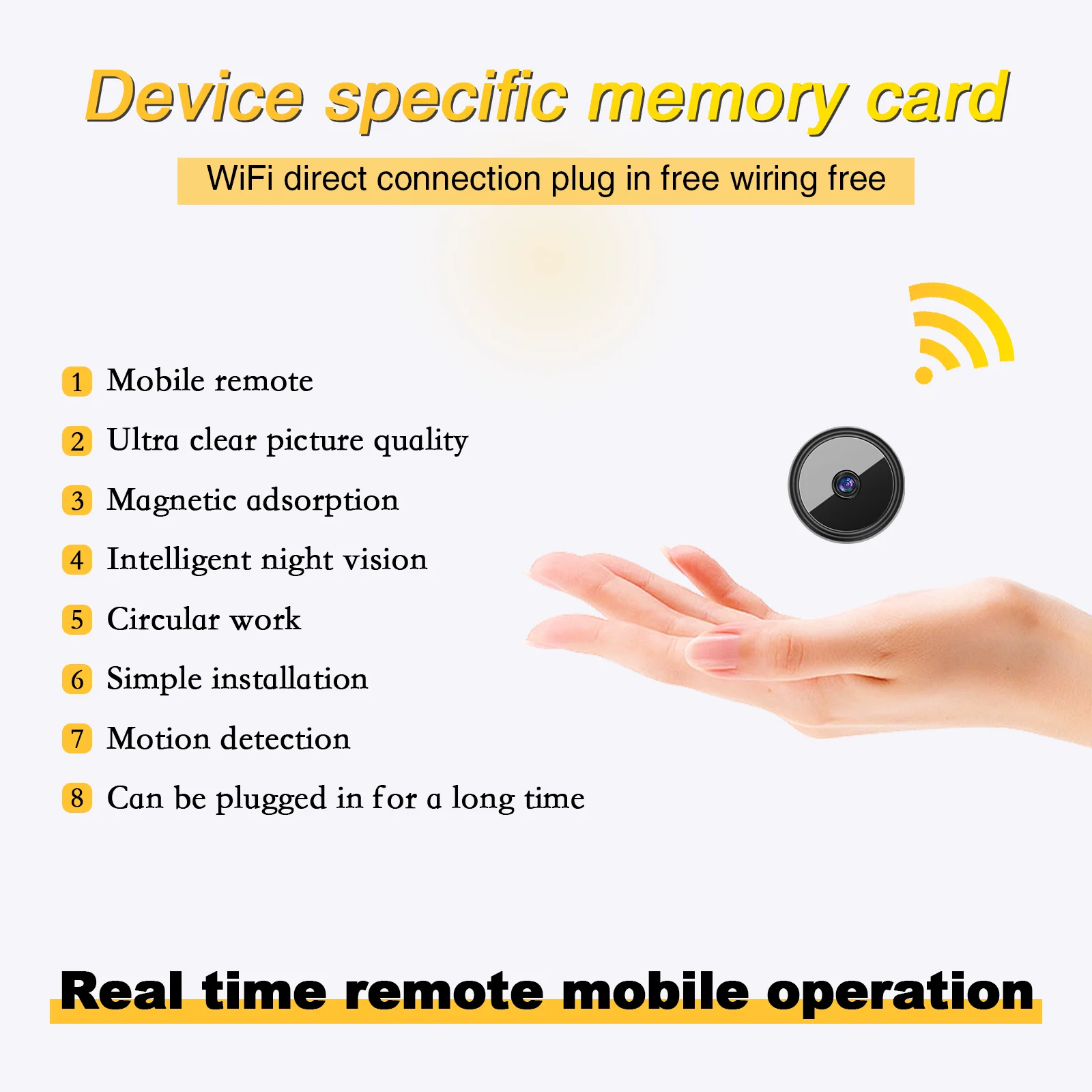 Y9  Only 0.9 inches Indoor Wir - Home Security Wireless Cameras 리뷰 및 가격