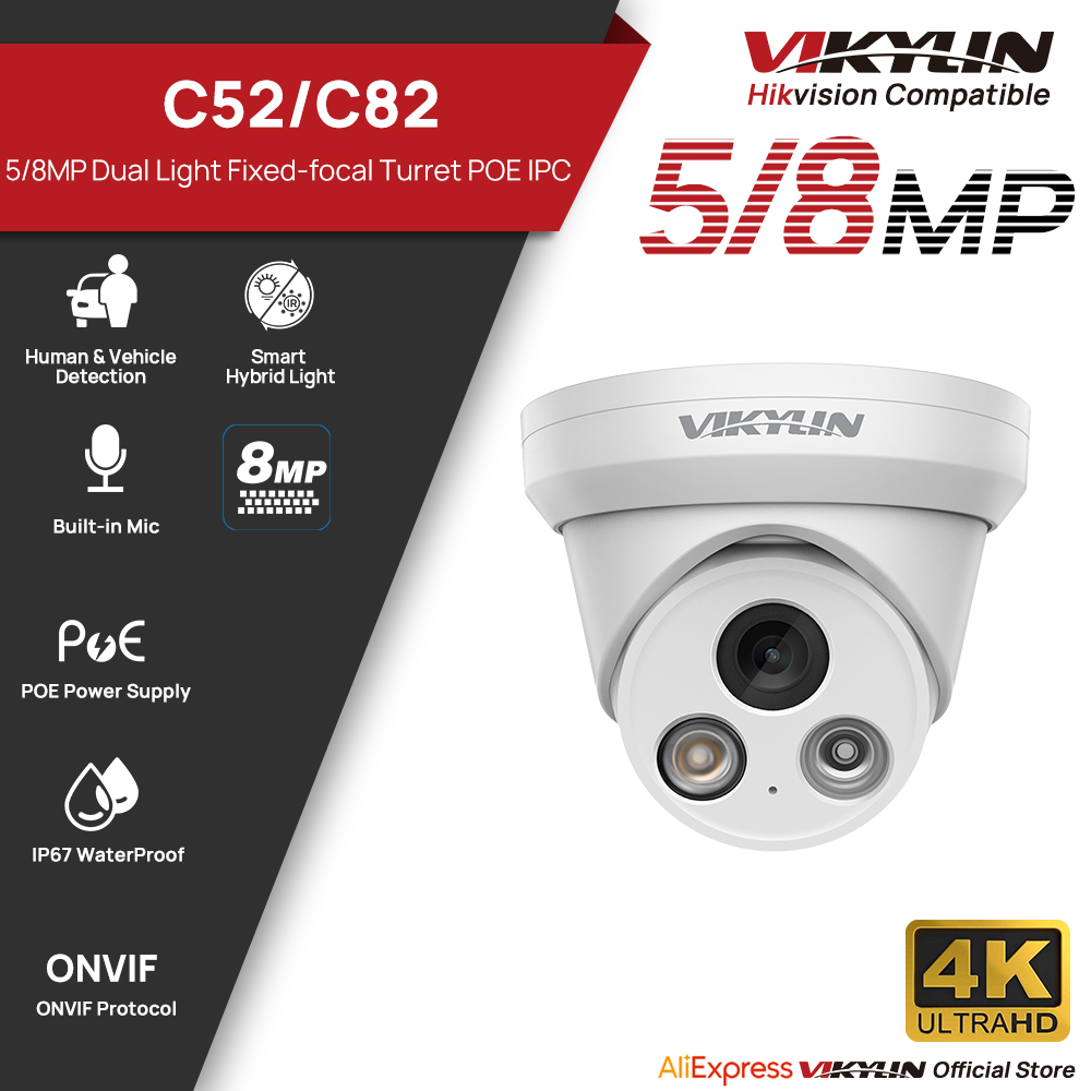 VIKYLIN 5/8MP 4K IP Camera Dua - Home Security Lights Outdoors 리뷰 및 가격