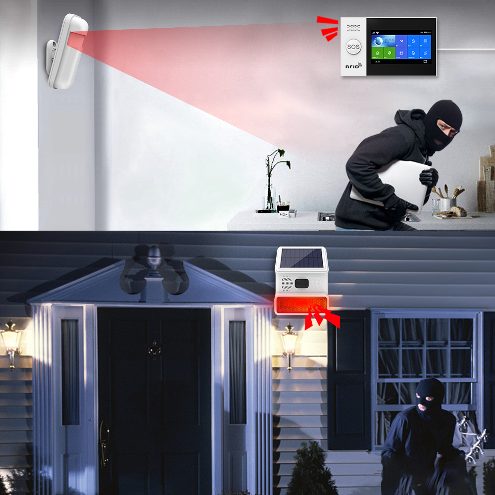 Outdoor Alarm Horn 433MHZ Wire - Home Security Lights Outdoors 리뷰 및 가격