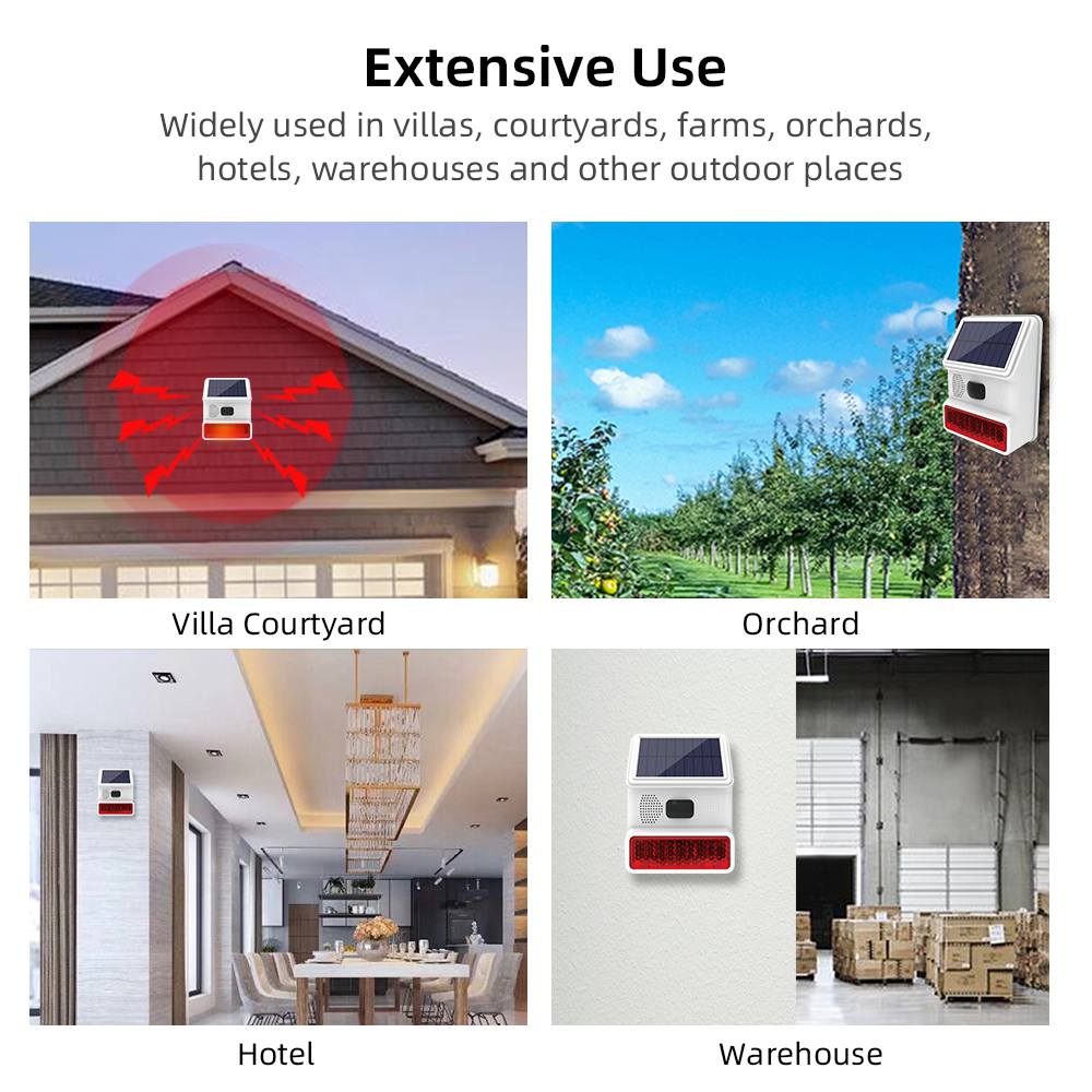 Outdoor Alarm Horn 433MHZ Wire - Home Security Lights Outdoors 리뷰 및 가격