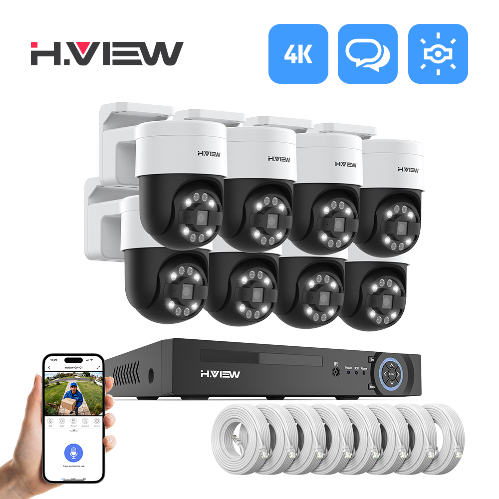H.view 8Ch 4K 5MP 8MP Cctv Sec - Home Security Video Systems 리뷰 및 가격