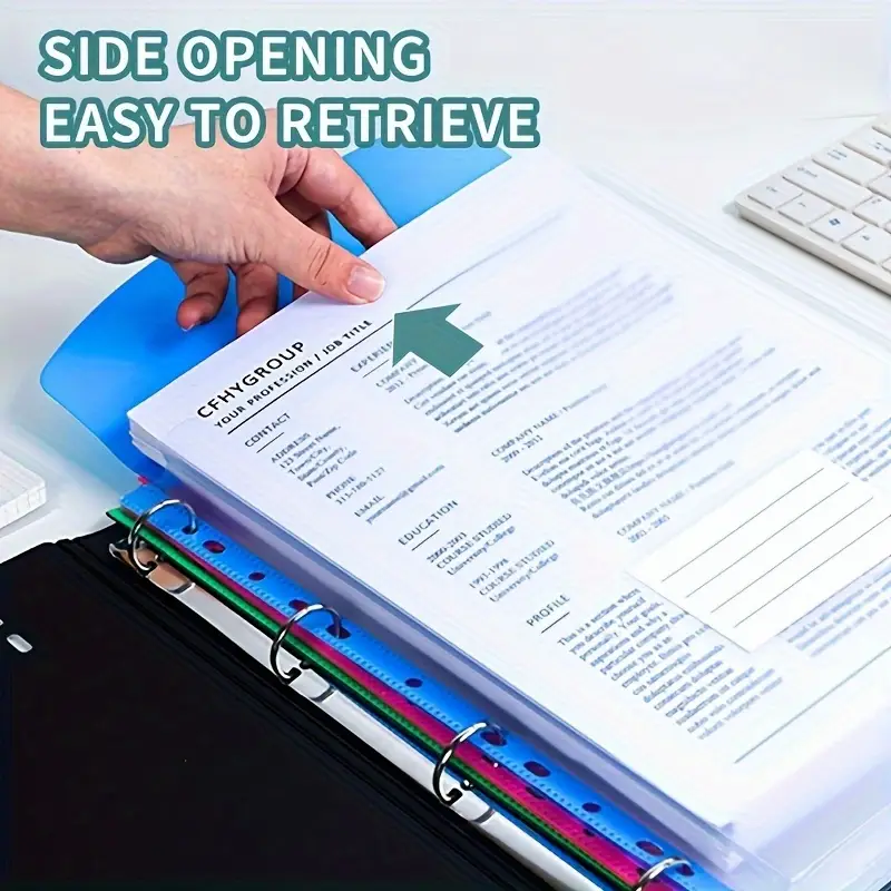 5-Pack Colorful A4 File Folder - Home Security Ring 리뷰 및 가격