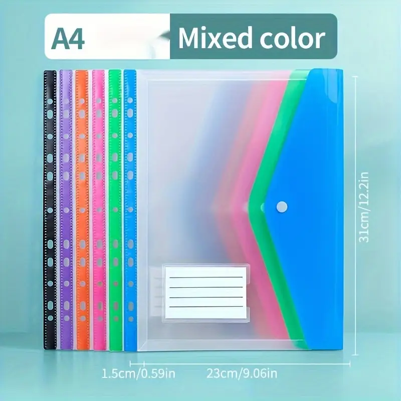 5-Pack Colorful A4 File Folder - Home Security Ring 리뷰 및 가격
