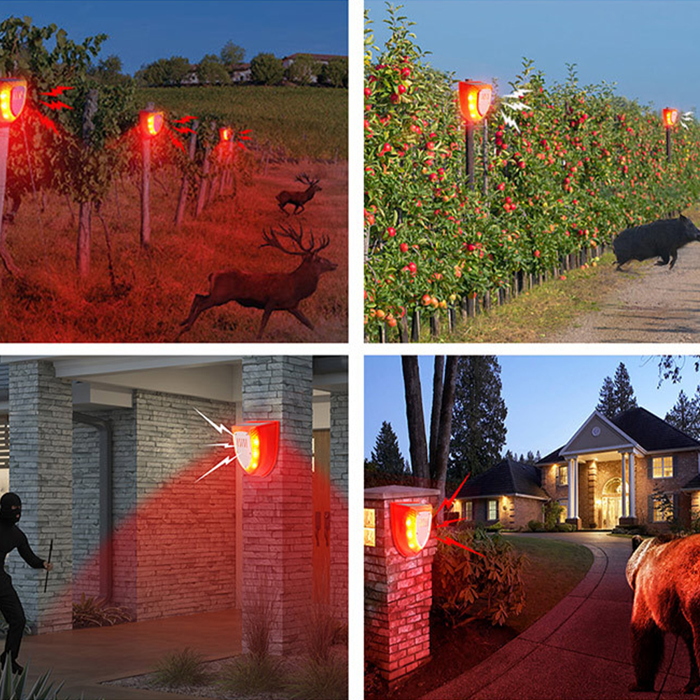 Solar Security Alarm Lights wi - Home Security Lights Outdoors 리뷰 및 가격