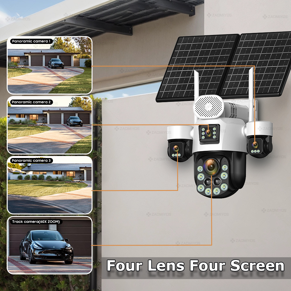 4 Lens Outdoor 360° Surveillan - Home Security Product 리뷰 및 가격