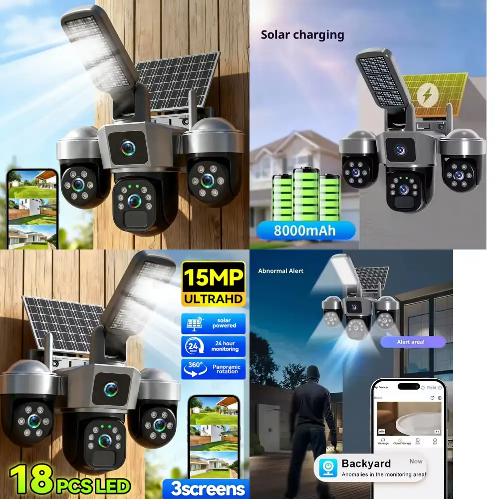 2 in 1 Solar WiFi Security Cam - Home Security Lights Outdoors 리뷰 및 가격