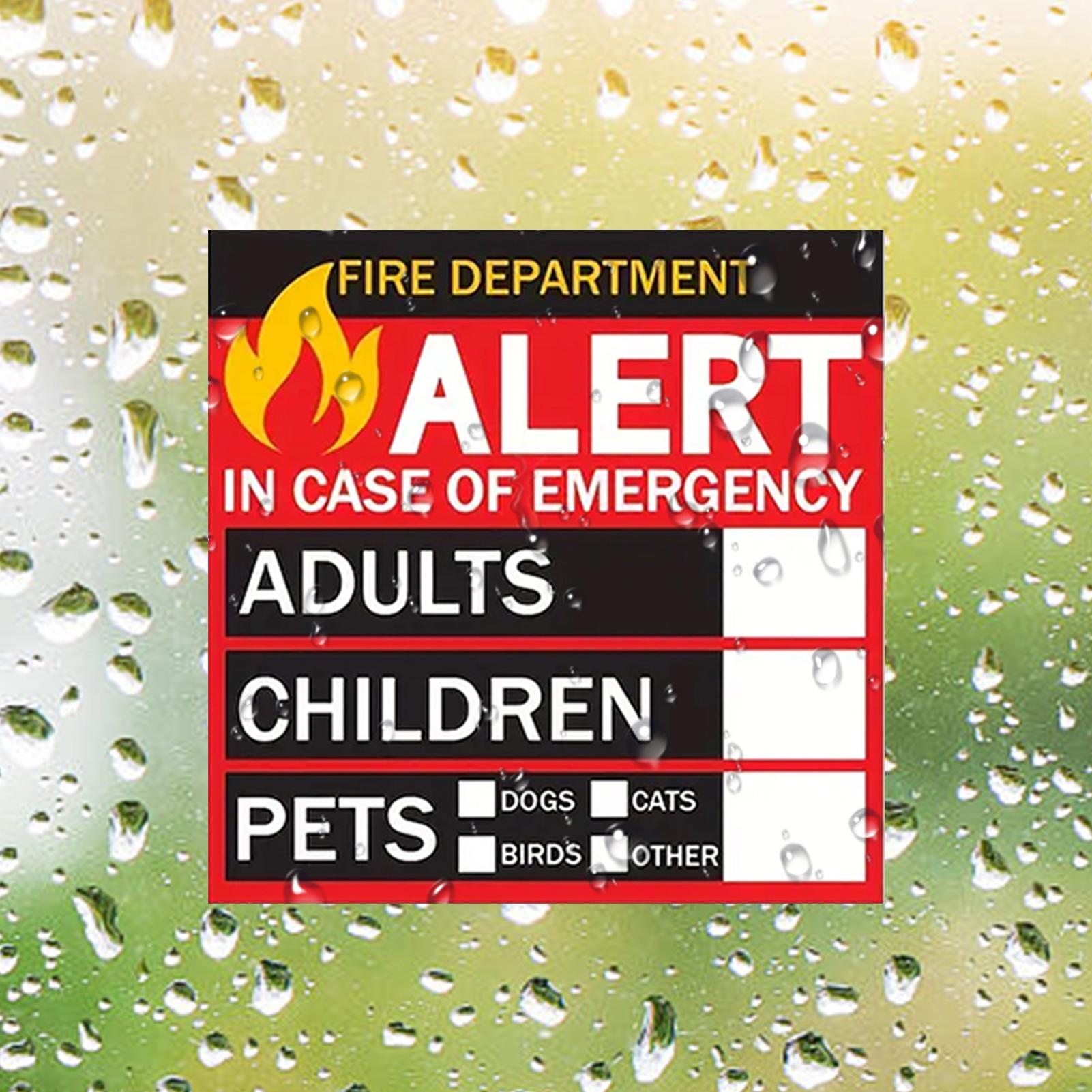 Fire Pet Alert Sticker Rain-Pr - Home Security Department Us 리뷰 및 가격