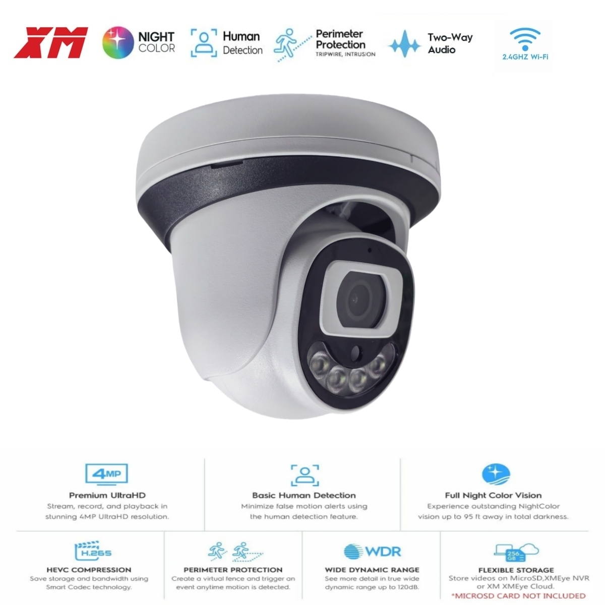 4MP WiFi Security Camera dome  - Home Security Video Systems 리뷰 및 가격