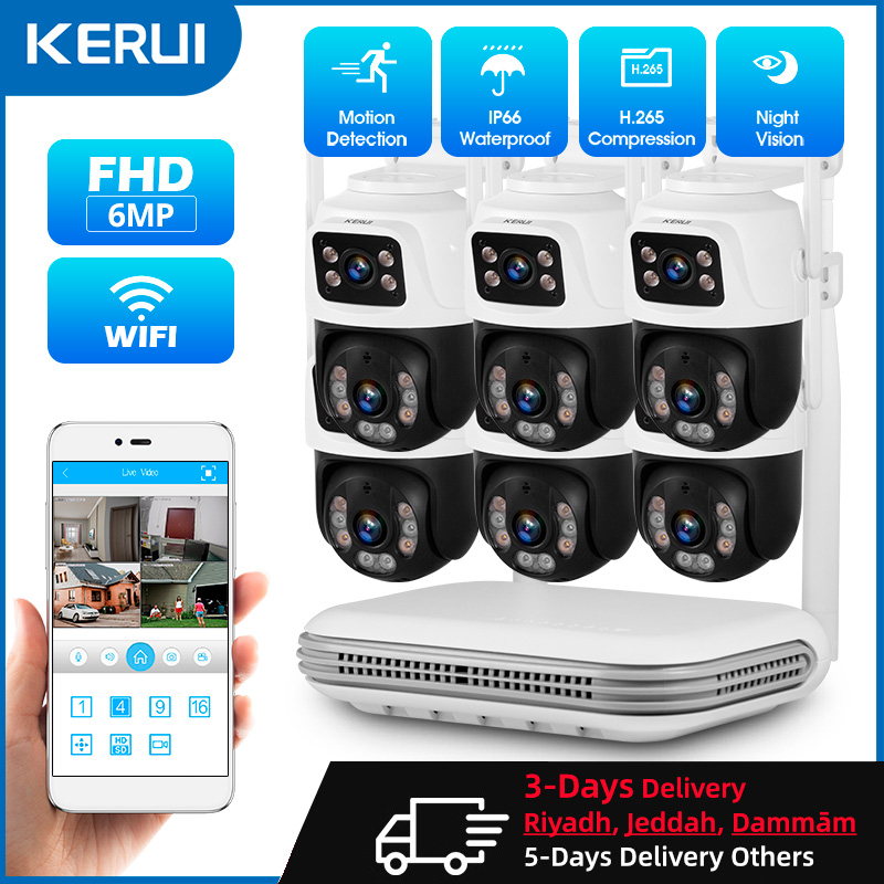 KERUI Waterproof 6MP HD Wirele - Home Security Video Systems 리뷰 및 가격