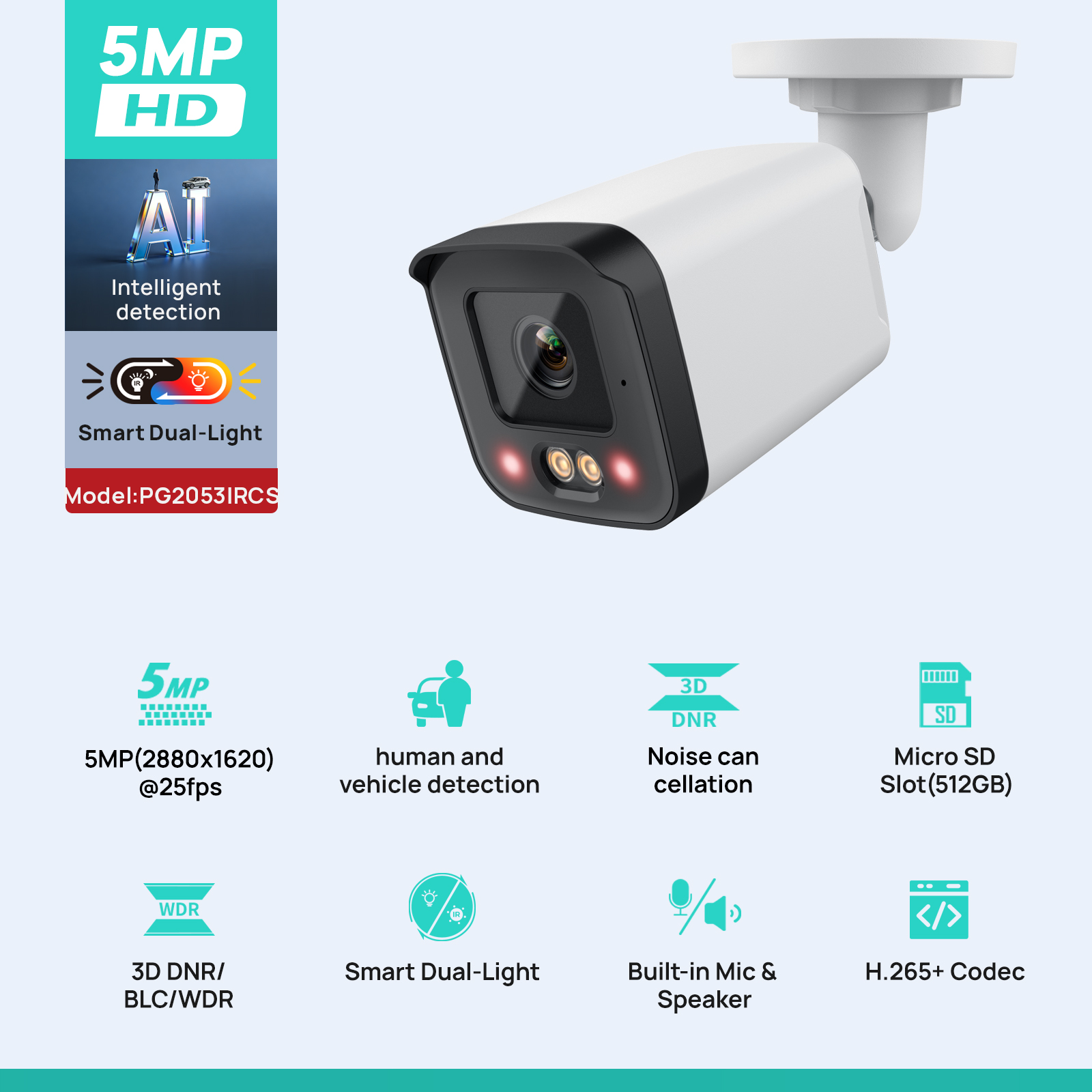 VIKYLIN IP Security Camera 5MP - Home Security Lights Outdoors 리뷰 및 가격