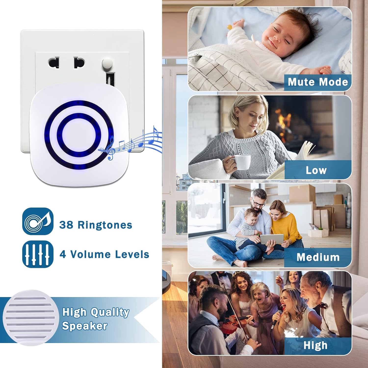 Motion Sensor Alarm 38 Chime T - Home Security Business 리뷰 및 가격