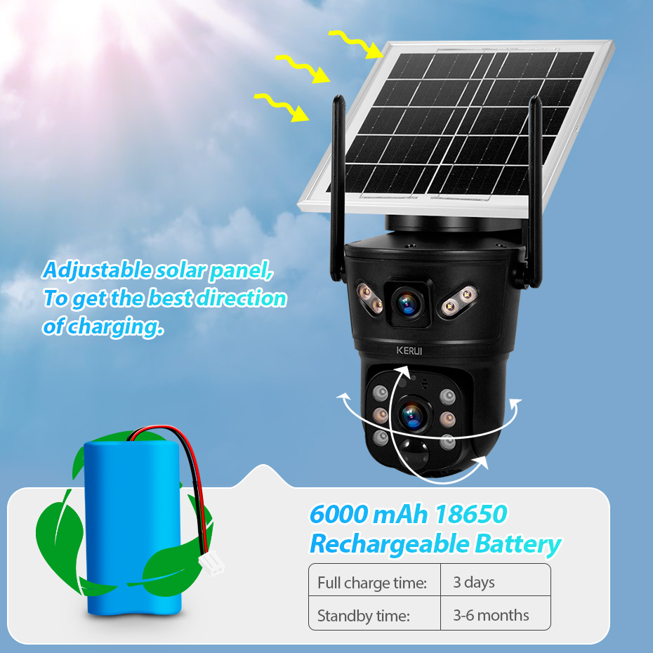 KERUI Outdoor 6MP Solar Camera - Home Security Product 리뷰 및 가격