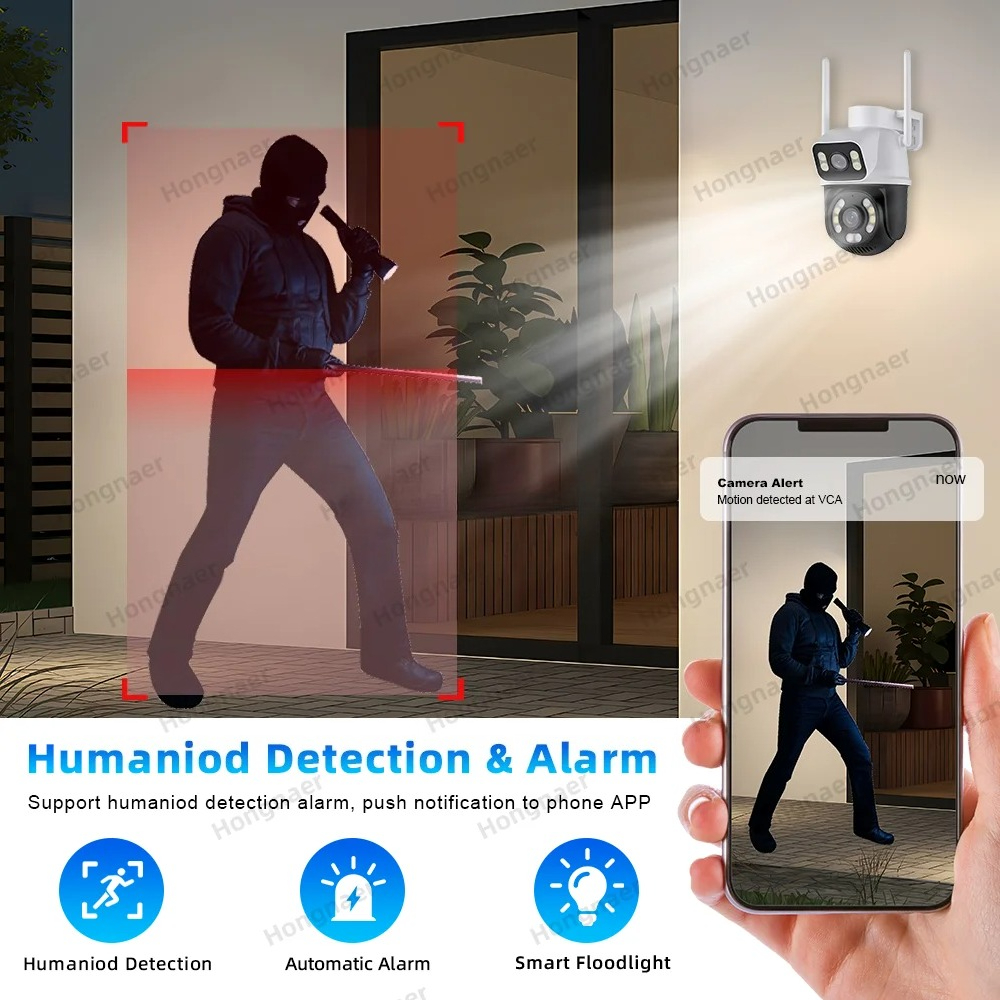 Hongnaer 6MP 4CH Dual Lens Hom - Home Security Wireless Cameras 리뷰 및 가격