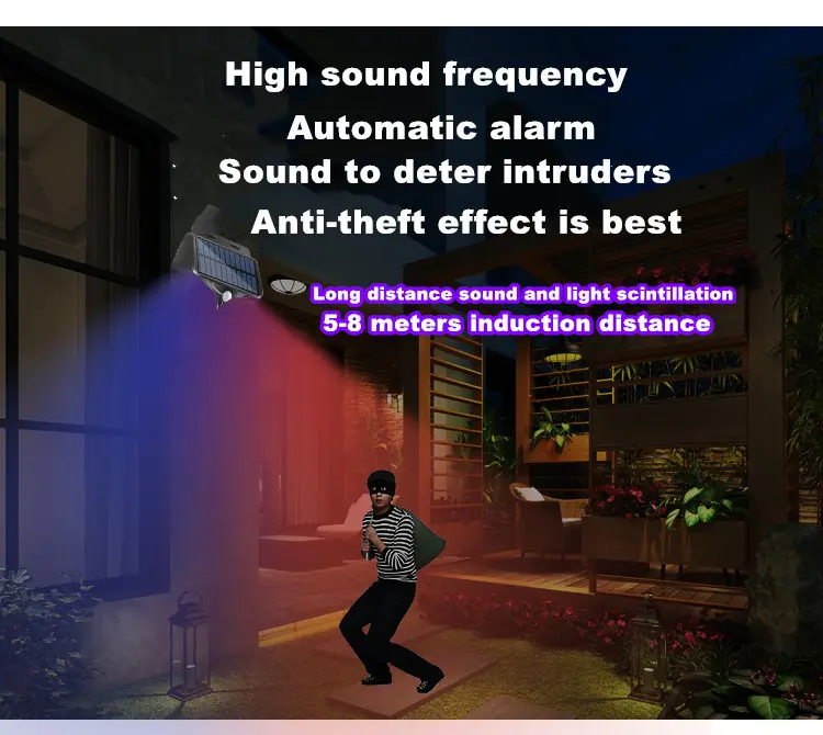 CHAOYIDIAN Solar Power Alarm S - Home Security Lights Outdoors 리뷰 및 가격