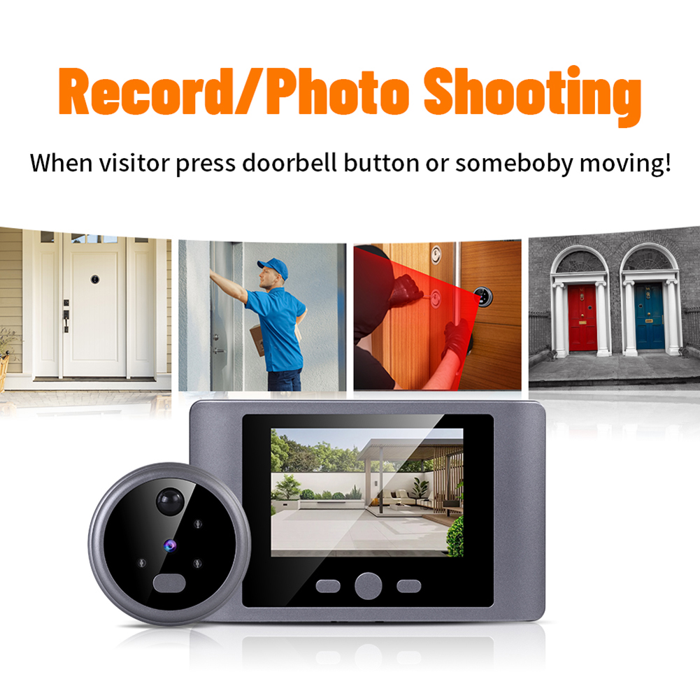Wireless Peephole Video Doorbe - Home Security Video Systems 리뷰 및 가격
