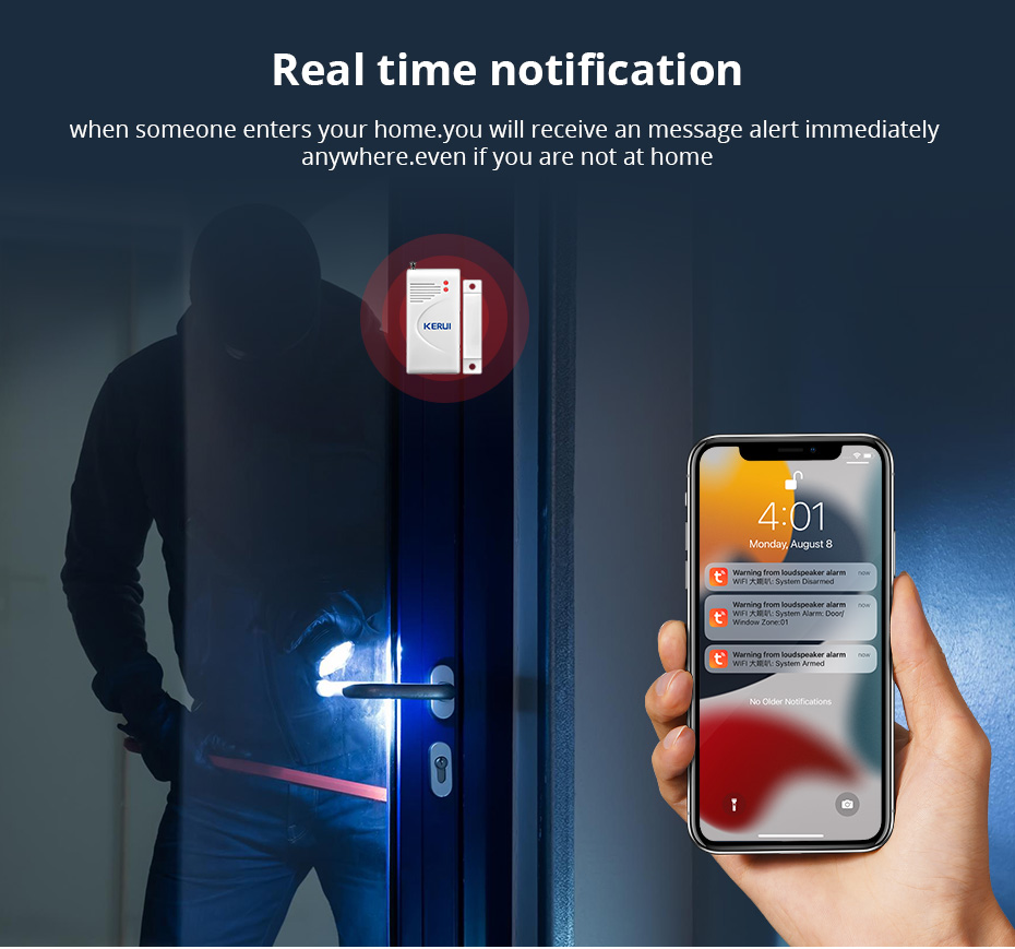 KERUI Tuya WIFI Loudly Speaker - Home Security No Wifi 리뷰 및 가격