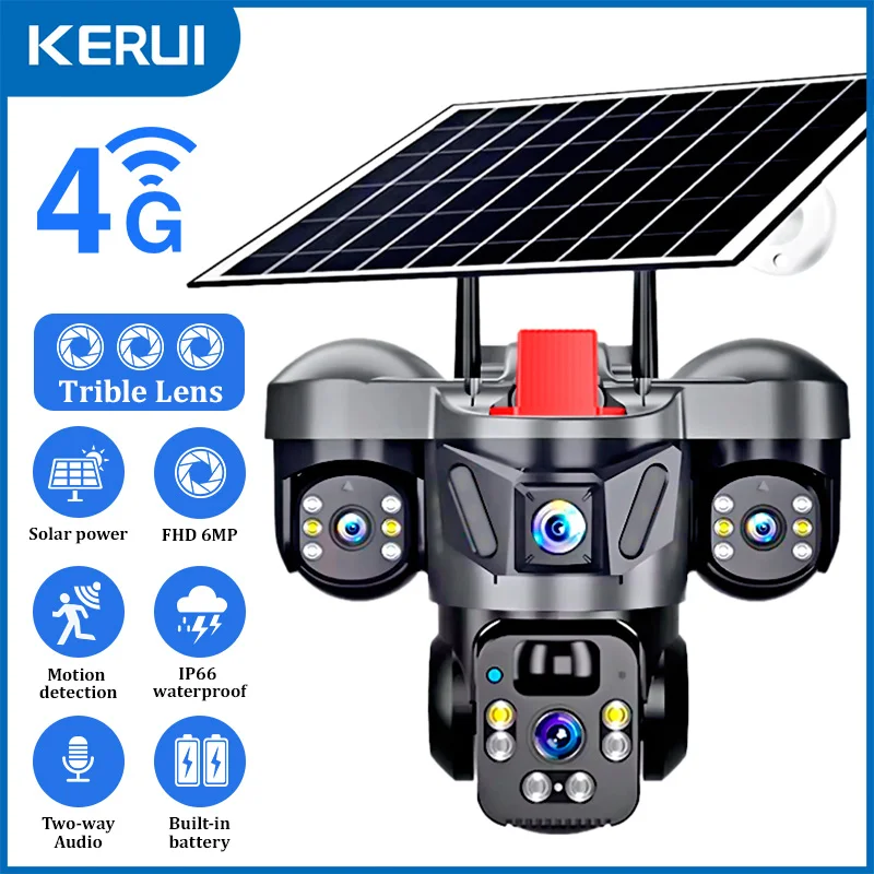 KERUI Outdoor PTZ 6MP 4G SIM W - Home Security No Wifi 리뷰 및 가격