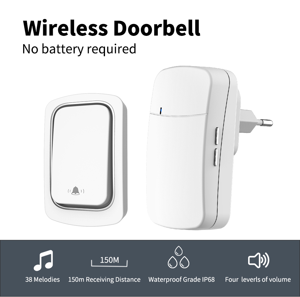 Wireless Doorbell Welcome Chim - Home Security Ring 리뷰 및 가격