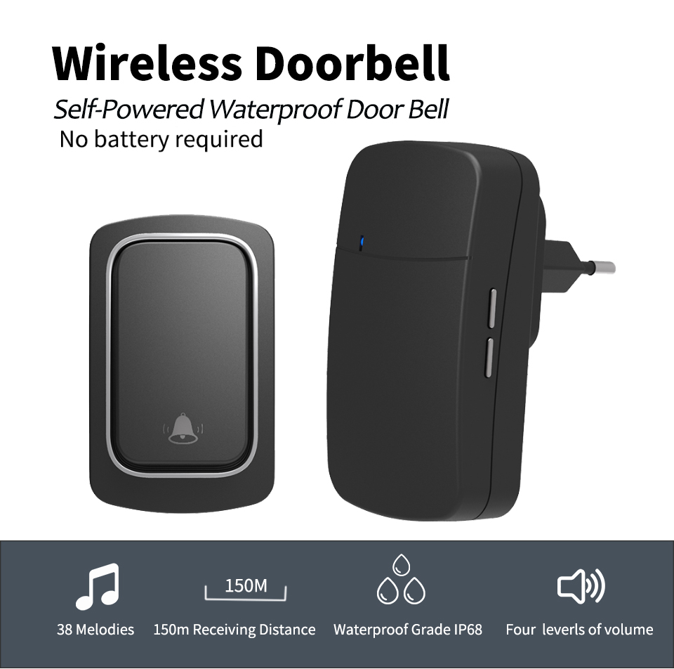 Wireless Doorbell Welcome Chim - Home Security Ring 리뷰 및 가격