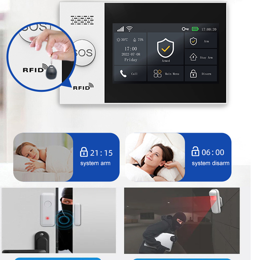 PGST 4G Tuya Smart Home Alarm  - Home Security No Wifi 리뷰 및 가격