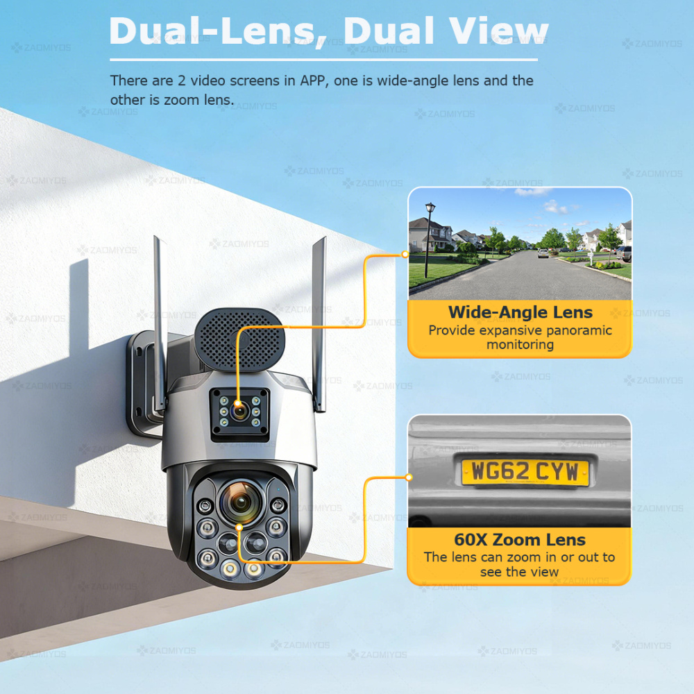 Dual Lens Home Outdoor Surveil - Home Security Product 리뷰 및 가격